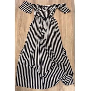 Breezy Striped Maxi Dress